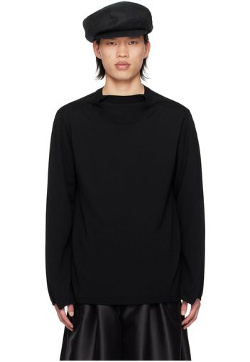 Comme des Garçons Homme Plus Black Layered Sweater