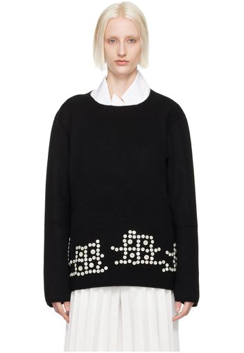 Comme des Garçons Homme Plus Black Button Sweater