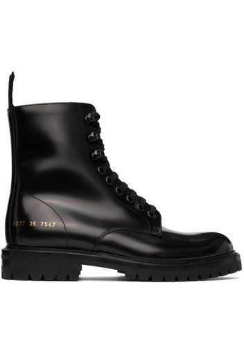 Common Projects Black Combat Boots