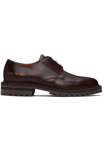 Common Projects Brown Leather Derbys