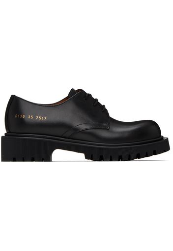 Common Projects Black Leather Derbys