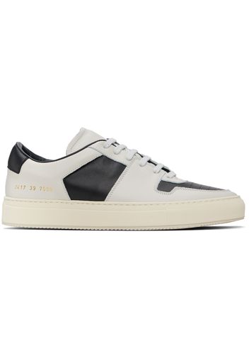 Common Projects Black & Off-White Decades Sneakers