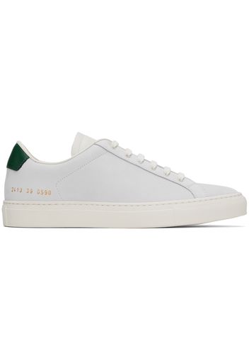 Common Projects Gray & Green Retro Sneakers