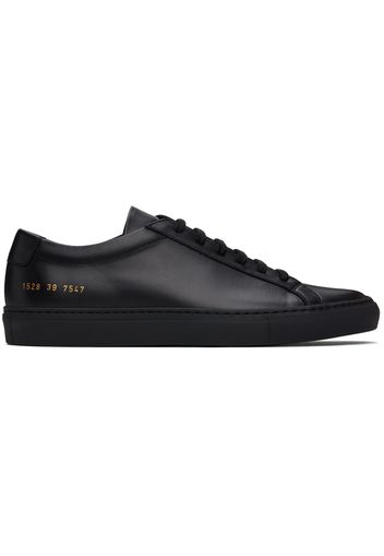 Common Projects Black Original Achilles Low Sneakers