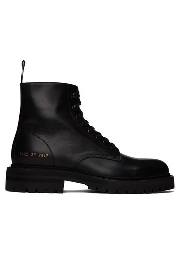 Common Projects Black Combat Boots