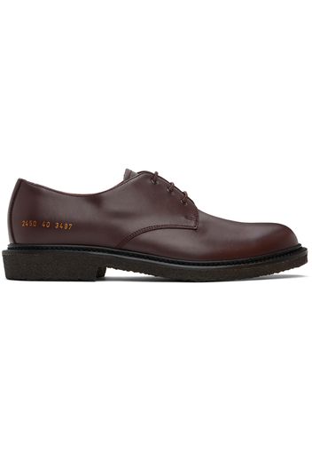 Common Projects Burgundy Officer's Derbys