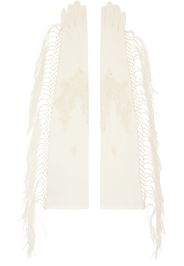 Conner Ives SSENSE Exclusive Off-White Piano Shawl Gloves