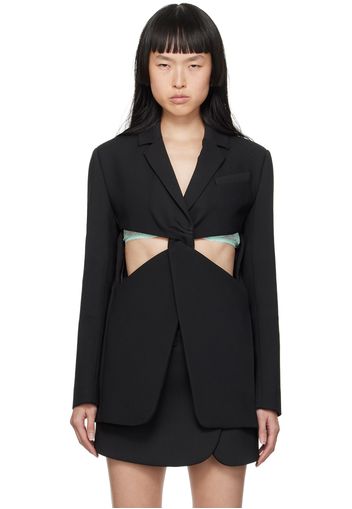 Coperni Black Twisted Blazer