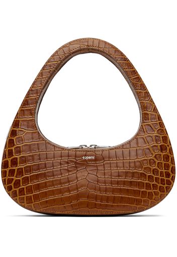 Coperni Brown Croco Baguette Swipe Bag