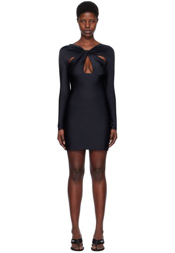 Coperni Black Twisted Minidress