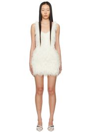 Coperni White Fluffy Minidress