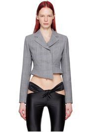 Coperni Gray Cropped Blazer