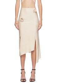 Coperni Off-White Flower Midi Skirt