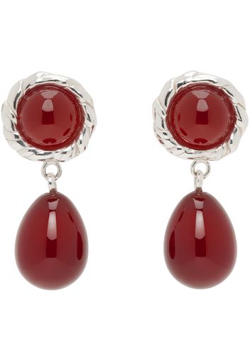 corali Silver & Red Emma Carnelian Earrings