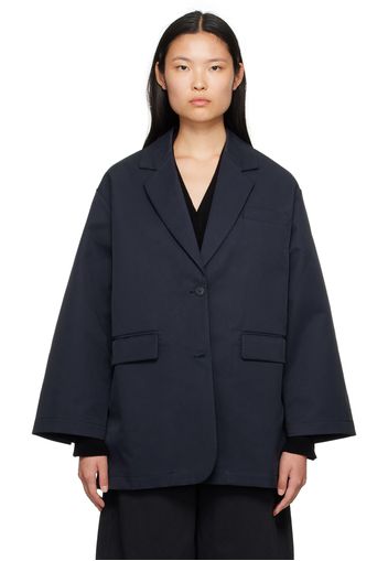 Cordera Navy Oversize Rain Blazer