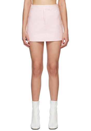 Courrèges Pink Zip-Fly Miniskirt