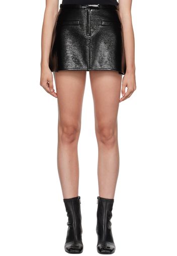 Courrèges Black Trapeze Miniskirt