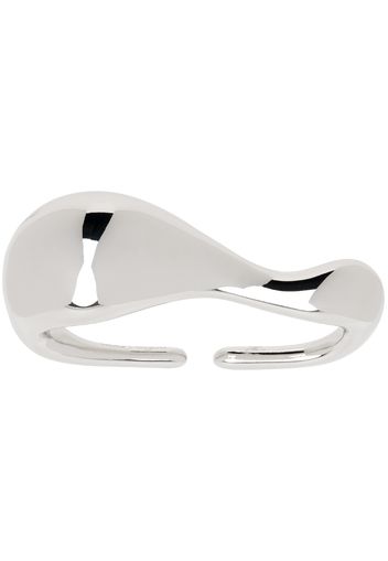 Courrèges Silver 3-Finger Drop Metal Ring