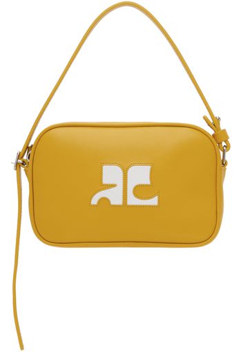 Courrèges Yellow Slim Leather Camera Bag