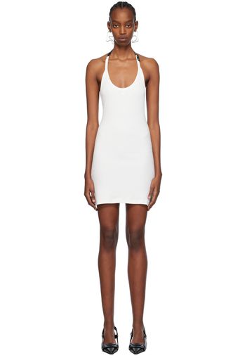 Courrèges White Holistic Buckle 90's Minidress