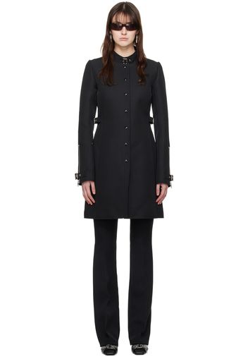 Courrèges Black Buckle Coat