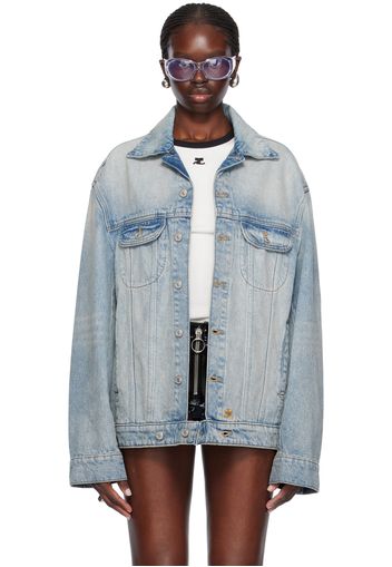 Courrèges Blue Cocoon Denim Jacket