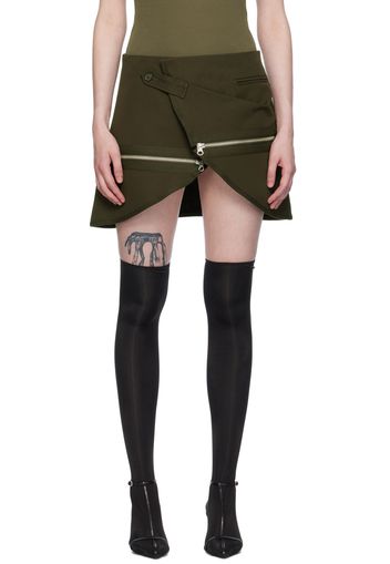 Courrèges Brown Modular Miniskirt