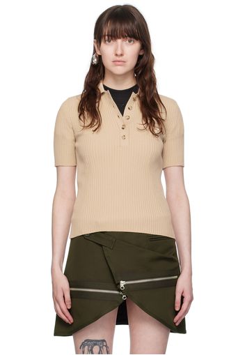 Courrèges Beige Signature Polo