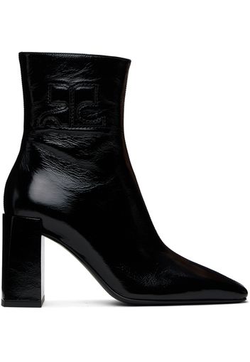 Courrèges Black Heritage Naplack Leather Boots