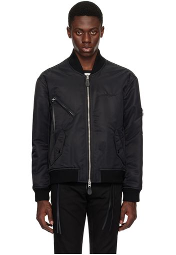 Courrèges Black Cocoon Bomber Jacket