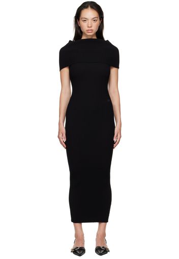 Courrèges Black Twist Maxi Dress