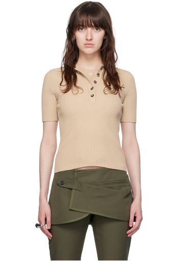 Courrèges Beige Signature Polo