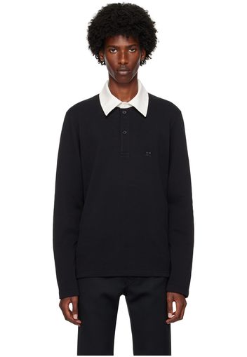 Courrèges Black Contrasting Polo