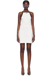 Courrèges White Pin-Buckle Minidress