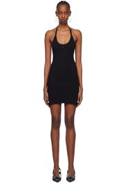 Courrèges Black Holistic Buckle 90's Minidress