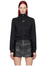 Courrèges Black Zip Pocket Track Jacket