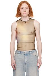 Courrèges Brown Aura Tank Top