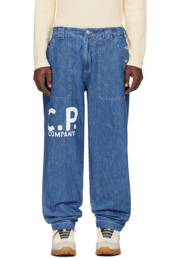 C.P. Company Blue Loose Jeans