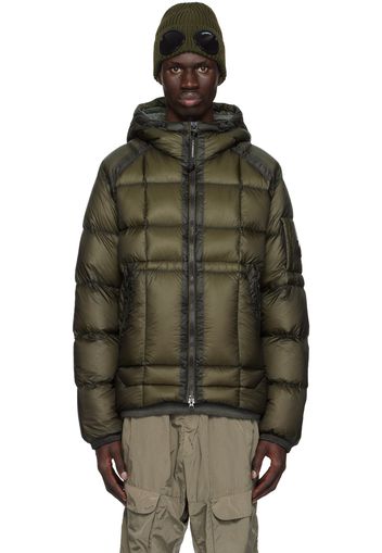 C.P. Company Khaki D.D. Shell Hooded Long Down Jacket