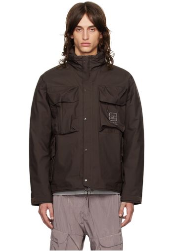 C.P. Company Brown Metropolis Series GORE-TEX INFINIUM™ Utility Down Jacket