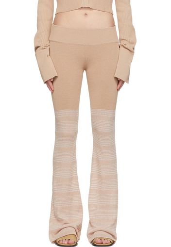 determ; Beige Polyester Lounge Pants