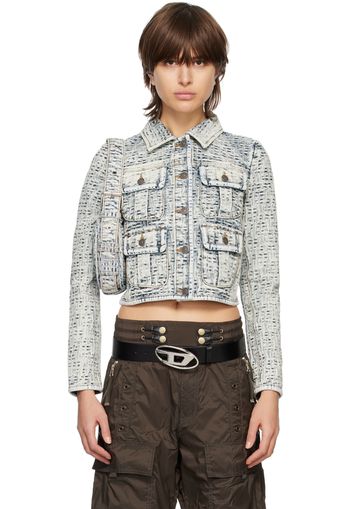 Diesel Gray DE-Slimmy-FSB Denim Jacket