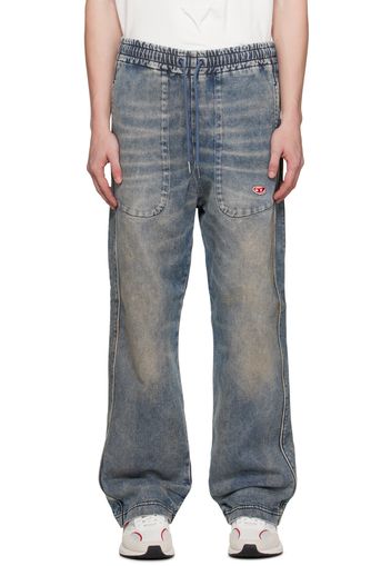 Diesel Blue D-Martians Track Jeans