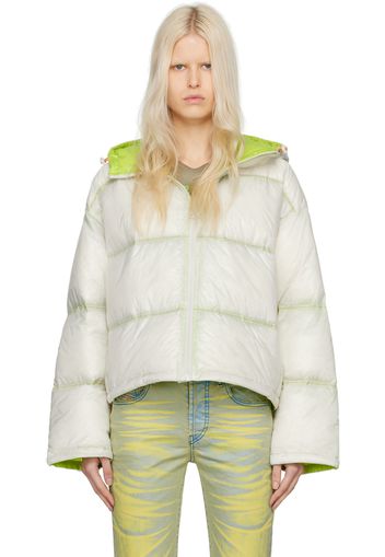 Diesel White W-Baskin Down Jacket