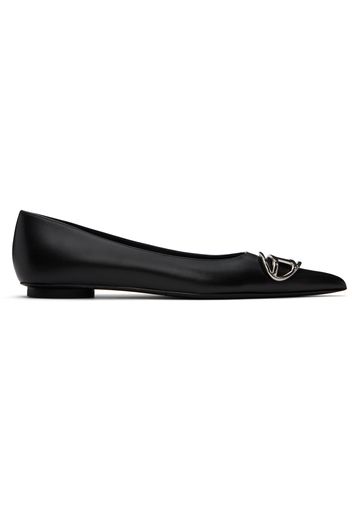 Diesel Black D-Venus Ballerina Flats