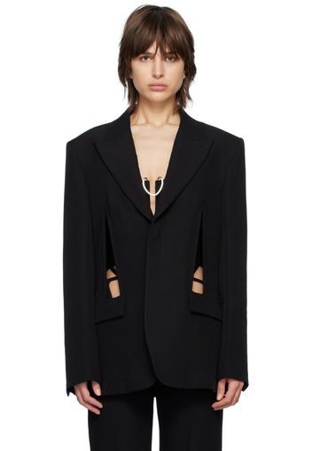 Dion Lee Black V-Wire Blazer