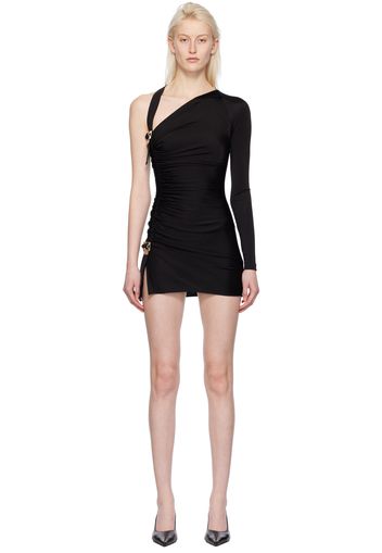 Dion Lee Black Utility Sleeve Minidress