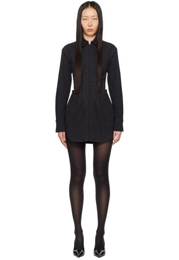 Dion Lee Black Tuxedo Minidress