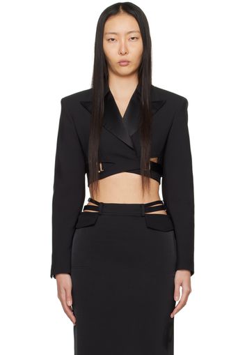 Dion Lee Black Interlock Tuxedo Blazer