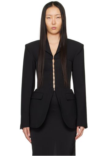 Dion Lee Black Corset Tube Blazer